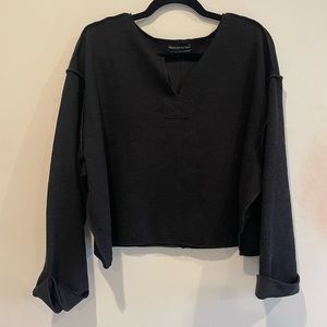 Urban Outfitters Black Cropped Sweater